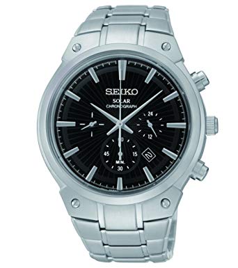 Seiko Men's SSC317 Analog Display Analog Quartz Silver Watch