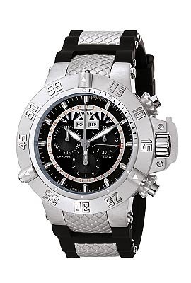 Invicta Men's 5695 Subaqua Collection Chronograph Stainless Steel Black Rubber Watch