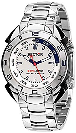 Sector Men's R3253178045 Shark Master Analog Display Quartz Silver Watch