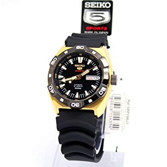 SEIKO 5 SPORTS self-winding watch black mens SRP288J1