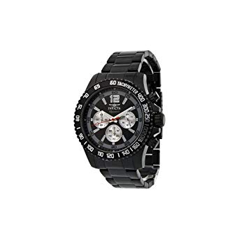 Invicta Signature II Divers Chronograph Black Ion-plated Stainless Steel Mens Watch 7413