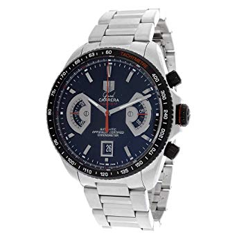 TAG Heuer Men's CAV511C.BA0904 Grand Carrera Automatic Chronograph Black Dial Watch