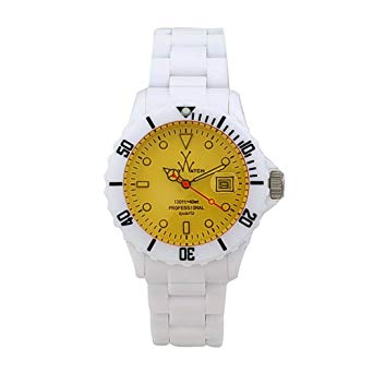 Toy Watch Unisex FL01WHYL Crystal Plasteramic Watch