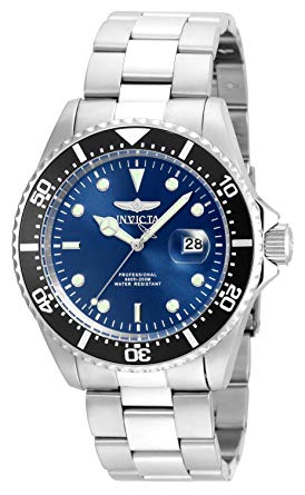 Invicta Men's 'Pro Diver' Quartz Stainless Steel Diving Watch, Color:Silver-Toned (Model: 22054)