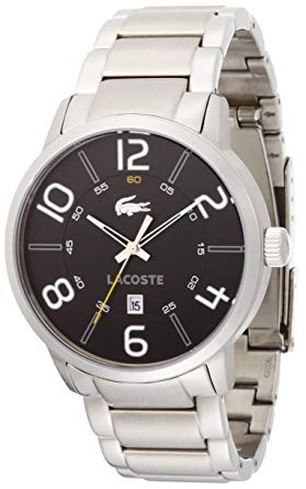 Lacoste Barcelona Black Dial Stainless Steel Mens Watch 2010495