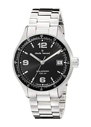 Claude Bernard Men's 70169 3 NIN Analog Display Swiss Quartz Silver Watch