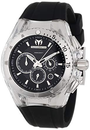 TechnoMarine Unisex 110043 Cruise Original Chronograph Black Dial Watch