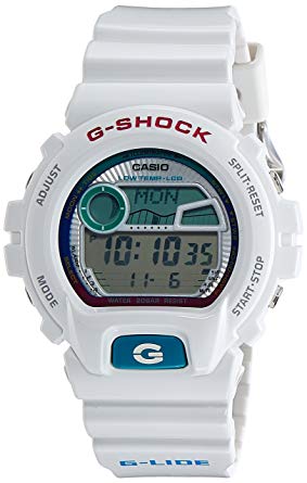 Men's White G-Shock G-Lide Moon Tide Phase