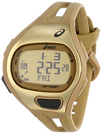 Asics Unisex CQAP0103 Cadence SPM Digital Running Watch With Gold Band