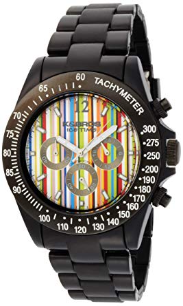 K&BROS Men's 9517-2 Ice-Time Racing Chronograph Paul Stripe Watch