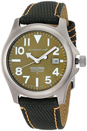 Momentum Men's 1M-SP00G14G Atlas Green Dial Green Snowboard Nylon Watch