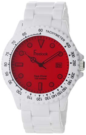 Freelook Men's HA1439-9B Sea Diver London Fog Red Dial Watch