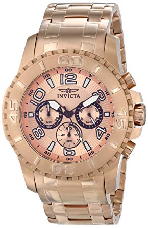 Invicta Men's 15023 Pro Diver Analog Display Japanese Quartz Rose Gold Watch