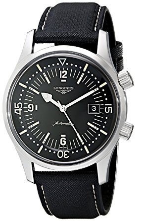 Longines Men's L3.674.4.50.0 Sports Legends Black Dial Watch