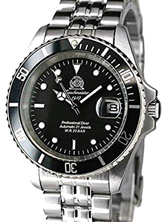 Tauchmeister Classic Automatic Dive Watch with Screw-Down Crown T0006