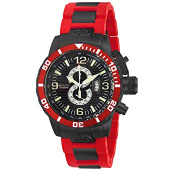 Invicta Men's 6601 Corduba Collection Red Chronograph Stainless Steel Watch