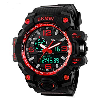 SKMEI 1155 LED And Pointer Display 50M Multifunctional Waterproof Calendar Stopwatch Sports Watch