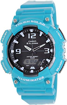 Casio #AQ-S810WC-3AV Men's Teal Solar Analog Digital World Time Sports Watch