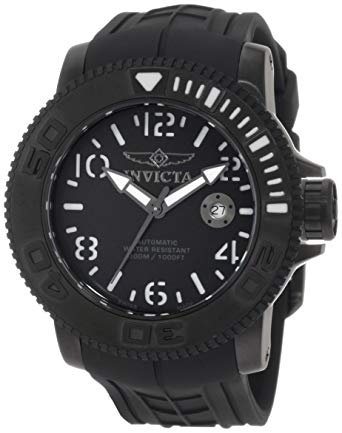 Invicta Men's 1073 Invicta II Automatic Black Dial Black Rubber Watch