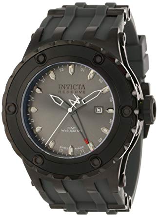 Invicta Men's 12054 Subaqua Reserve Silver Grey Dial Grey Rubber Watch