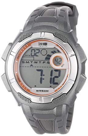 Timex Men's T5K594 1440 Sports Digital Full-Size Gray Resin Strap Watch