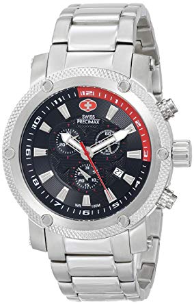 Swiss Precimax Men's SP13082 Volt Pro Analog Display Swiss Quartz Silver Watch