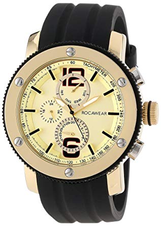 Rocawear Men's RM0116T1-011 Stylish Bracelet Enamel Bezel Watch