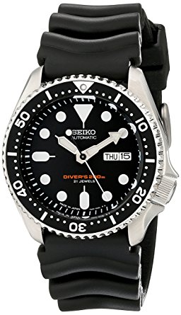 Seiko SKX007J1 Analog Japanese-Automatic Black Rubber Diver's Watch