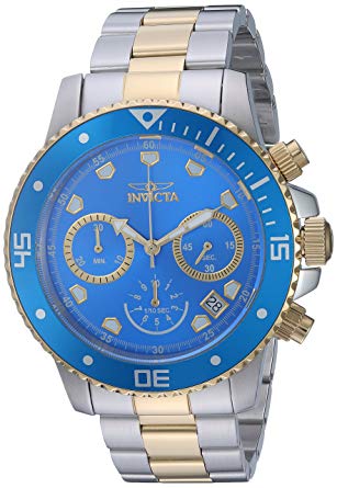 Invicta Men's 'Pro Diver' Quartz Stainless Steel Diving Watch, Color Two Tone (Model: 21892)