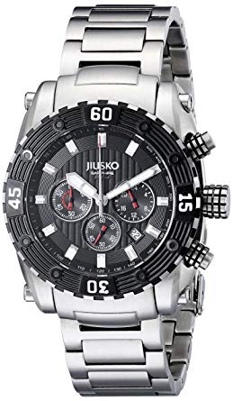 Jiusko Men's 52LSB02 Deep Sea Series Analog Display Quartz Silver Watch