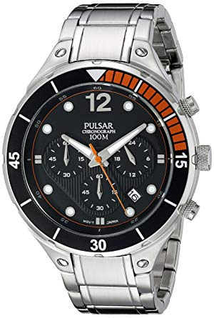 Pulsar Men's PT3635 Analog Display Analog Quartz Silver Watch