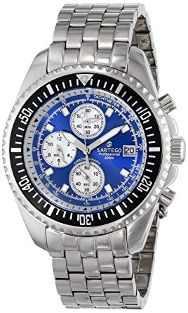 Sartego Men's SPC43 Ocean Master Quartz Chronograph Watch