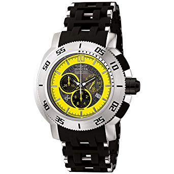 Invicta Men's F0034 Sea Spider II Collection Chronograph Black Rubber Watch