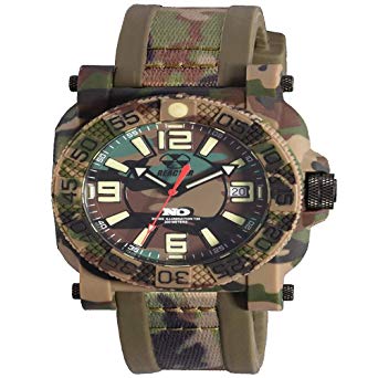 Reactor Men's 'Gryphon' Swiss Quartz Stainless Steel and Resin Sport Watch, Color Beige (Model: 73824)