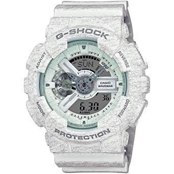 Casio G-Shock Heathered White Dial Resin Quartz Male Watch GA110HT-7A