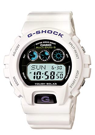 Casio Men's GW6900A-7 G-Shock White Atomic Digital Sport Watch