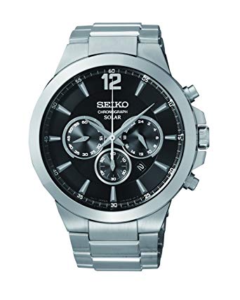 Seiko Men's SSC321 Analog Display Analog Quartz Silver Watch