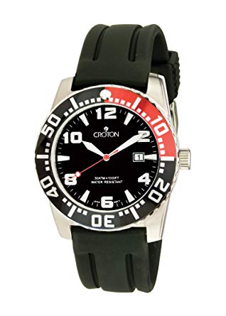 Croton Rubber Strap Mens Watch CA301048BSRD