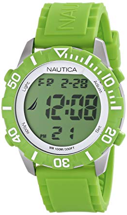 Nautica Unisex N09926G NSR 100 Green Digital Watch