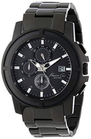 Kenneth Cole New York Men's KC9204 Dress Sport Triple Black Chronograph Oversize Watch