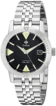 Zodiac Men's ZO9201 Heritage Analog Display Swiss Mechanical Automatic Stainless Watch