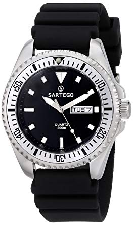 Sartego Men's SPQ51-R Ocean Master Japanese Quartz Movement Watch