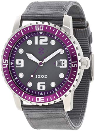 IZOD Men's IZS3/8 PURPLE Sport Quartz 3 Hand Watch