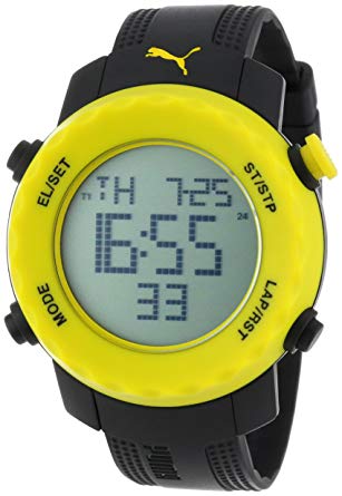 PUMA Men's PU911031002 Sharp Black and Yellow Sport Watch