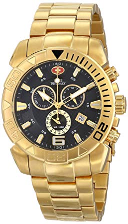 Swiss Precimax Men's SP13123 Recon Pro Gold-Tone Stainless Steel Watch