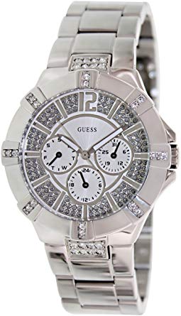 GUESS U12601L1 Dazzling Sport Watch - Silver-tone Steel