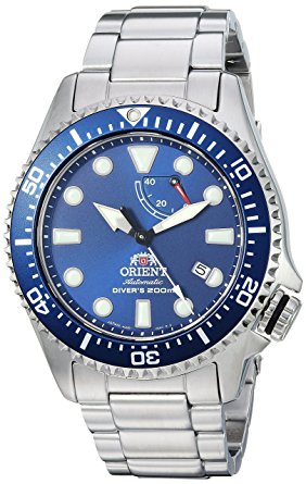 Orient Men's 'Triton' Japanese Automatic Stainless Steel Diving Watch, Color Silver-Toned