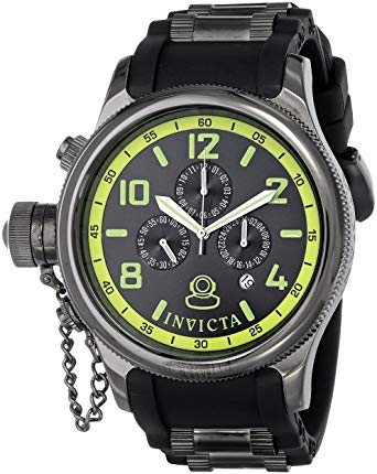 Invicta Men's 1805-DD Russian Diver Analog Display Japanese Quartz Black Watch