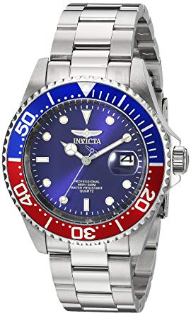 Invicta Men's 'Pro Diver' Quartz Stainless Steel Diving Watch, Color Silver-Toned (Model: 24946)