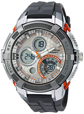 Armitron Sport Men's 20/5155GRY Analog-Digital Chronograph Grey Resin Strap Watch